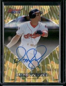 Bowman's Best Omar Vizquel 1996 Bowman's Best Auto Atomic Refractor #/25 2016 - Imagen 1 de 2