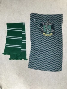 Slytherin Universal Studios Wizarding World Harry Potter Knit Scarf Set Pls Read - Imagen 1 de 6