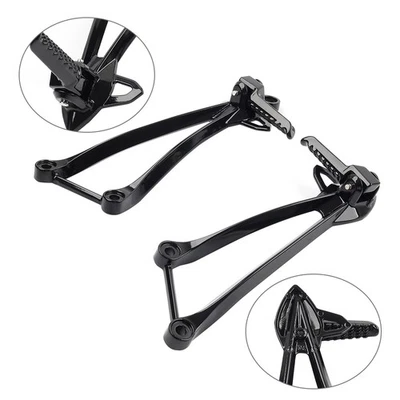 Rear Passenger Footpegs Pegs Bracket For Kawasaki Ninja ZX6R 09-24 ZX10R 08-10 - Image 1 of 4