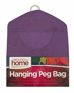 BOLSA COLGANTE CLAVIJA TELA CLAVIJAS COLGANTE BOLSA DE ALMACENAMIENTO CESTA ROPA LÍNEA COLOR ALEATORIO - Imagen 1 de 1