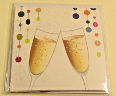 Treasures Pop Up Card Champagne Celebration Happy Multiple Greetings Large Card - Image 1 of 2