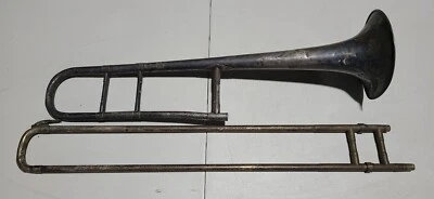 Instrumento trombón vintage Le Rose modelo plata rosa #7753 Foto 1 de 4