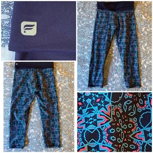 Fabletics Women’s Medium/Large Salar Mosaic Fold-Over Waist Leggings Pants - EUC - Bild 1 von 10