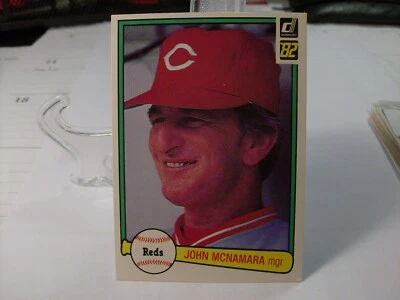 1982 Donruss Baseball #526 - John McNamara MGR - Cincinnati Reds  82-591 - Image 1 of 2