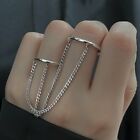 Fashion Butterfly Cross Chain Adjustable Joint Ring Hip Hop Punk Rings Jewelry