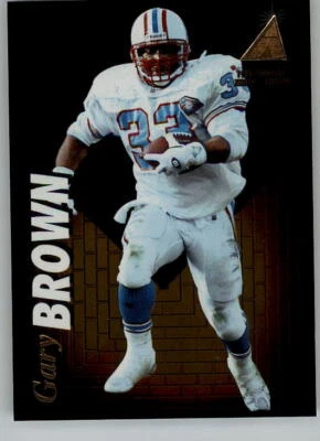1995 PINNACLE ZENITH EDITION FOOTBALL CARD #83 GARY BROWN OILERS - Image 1 of 2