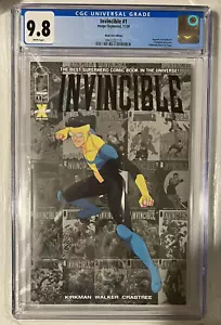 INVINCIBLE #1 CGC 9.8 BLACK FOIL SKYBOUND COMIC VAULT VARIANT LTD TO 200 COPIES - Picture 1 of 2