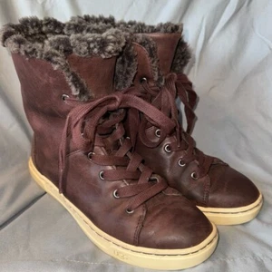 UGG Croft Luxe Quilt Sneaker Boots, Espresso, Women's Size 6, EUC - Picture 1 of 8