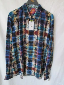 NWT Men's ROBERT GRAHAM Silk Blend CONSTANTINOPLE Button Up L/S Shirt Size 2XL - Picture 1 of 8