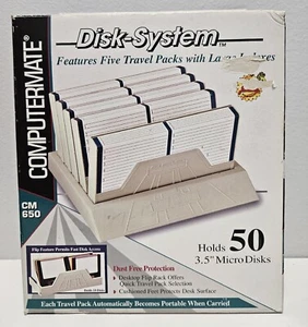 Vintage Computermate Disk-System Holds 50 3.5" Micro Disks 1997 - Picture 1 of 4