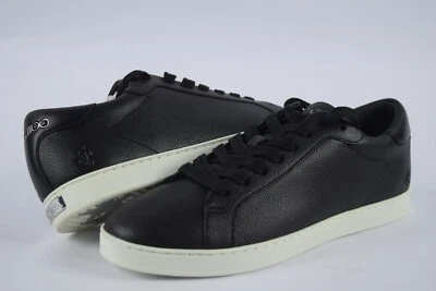 NIB! Womens Jimmy Choo Kai Black Calf Leather Sneakers Low Top sz 39.5 or US 9 - Image 1 of 4
