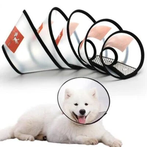 Pet Protective Collar Neck Cone Recovery Elizabethan Collar Dog Protection Cover - Picture 1 of 19