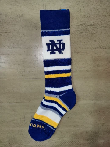 Notre Dame Fighting Irish Women's Fuzzy Stretch NCAA Crew Team Socks Medium Cover