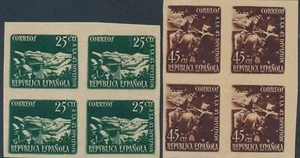 España Serie 1938 / 2 sellos / Muy Bonita / Bloque 4 **/MNH 43 División - Imagen 1 de 1