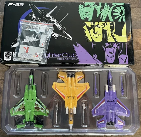 Mech Fans Toy Transformer Fighter Club F-03 mft 41+42+43 Acid Storm Sunstorm New Cover