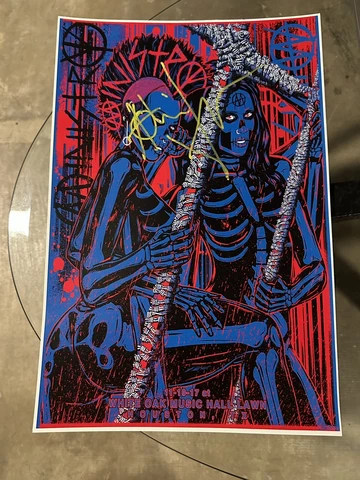 AL JOURGENSEN OF MINISTRY SIGNED 12X18 POSTER!!! Cover