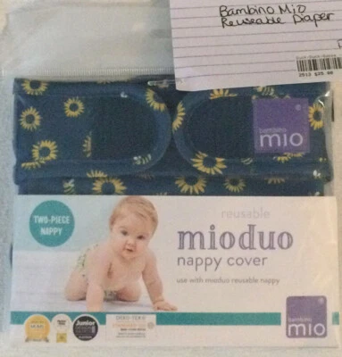 NEW ~ Mioduo Reusable Nappy Cover Size 2 Multiple Pattern Options ~ 21+ lbs. QTY - Image 1 of 4