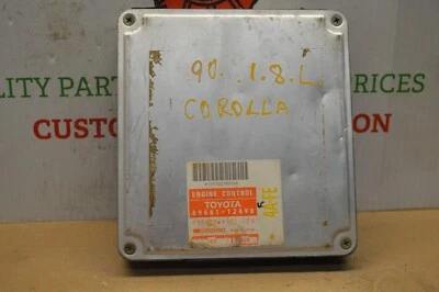 Toyota Corolla 1990 unidad de control del motor ECU 8966112490 módulo 65-7A3 Foto 1 de 4