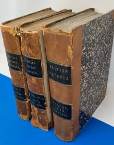 British Patent Reports Lot of 3: 1881 1882 1889 Attorney Lawyer VINTAGE Gift Set - Picture 1 of 22