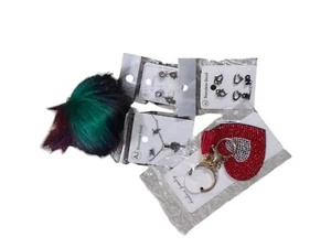 Lote de accesorios artículos mixtos pendientes llavero joyería - Imagen 1 de 8