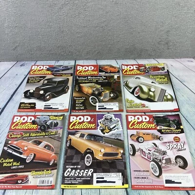 Rod and Custom Magazines Lot of 6 Issues Hot Rods Cars Garage 2007-2008 RC-15 - Image 1 of 4