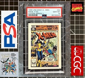 1990 Marvel Comic Images X-Men Covers I PSA 10 GEM MINT Uncanny X-Men #153 POP 1