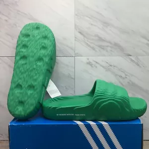 Adidas Adilette 22 Hombre Talla 9 Slides 'Verde Blanco' IF5395 Nuevas En Caja Sandalias - Imagen 1 de 11