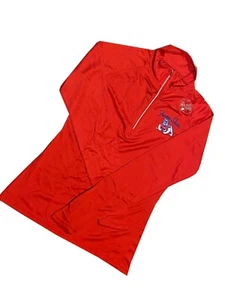Neu NCAA Fresno State Bulldogs 1/4-Reißverschluss Langarmshirt Trikot für Damen - Bild 1 von 1
