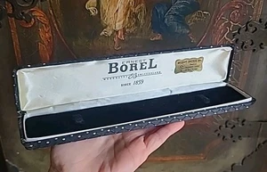 Reloj Ernest Borel Vintage VACÍO Joyería CAJA Oro Negro Diamante Patrón Terciopelo - Imagen 1 de 11