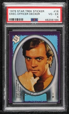 1979 Topps Star Trek: The Motion Picture Stickers Decker #16 PSA 4 2t7 - Image 1 of 3