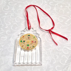 Bleikristall 24% Bleikristall Rose Fenster der Welt Ornament Germany 3,5" - Bild 1 von 8