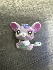 Hasbro Littlest Pet Shop 1698 Bree Nibbleson Purple Mouse Rat (Online Starter) - Picture 1 of 4