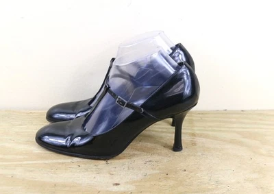 Zapatos de salón Isaac Mizahi para mujer 8,5 M charol negro Mary Jane vintage Foto 1 de 4