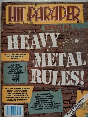 Hit Parader Magazine Fall 1983 Heavy Metal Rules Led Zeppelin, KISS, Van Halen,  - Image 1 of 4