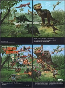 DINO-RIDERS - Original 1987 Trade AD / ADVERT / Toy Promo / Poster _ TYCO - Bild 1 von 7