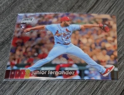 2020 Topps Stadium Club Chrome JUNIOR FERNANDEZ #105 St. Louis Cardinals RC - Image 1 of 3