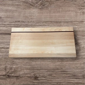Handcrafted Cutting Board 9x18 Maple and Purple Heart Sleek Modern Rustic - Picture 1 of 4