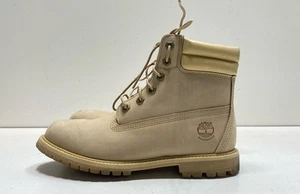 Timberland Men's Beige Waterproof Combat Boots A1HM1 Size 9 - Picture 1 of 7