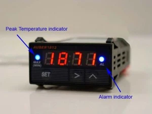 DIGITAL ENGINE WATER/OIL TEMPERATURE GAUGE, PRECISION - Picture 1 of 1