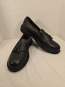 Barrington Franklin Dress Shoes Black Tassle Loafers Mens Size 8D Style 62106 - Picture 1 of 8