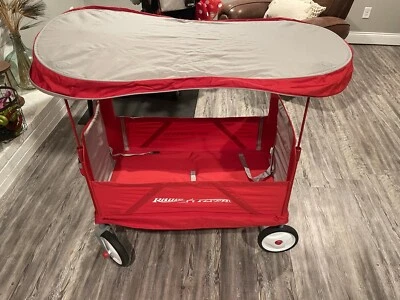 Radio Flyer 3951 3 in 1 EZ Fold Wagon with Canopy- Red - Image 1 of 4