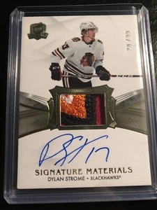 2020-21 DYLAN STROME THE CUP ROOKIE SIGNATURE MATERIALS AUTO 4 COLOR PATCH /99 - Picture 1 of 2