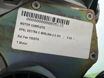 ⭐ Y20DTH 95115 full engine for OPEL VECTRA C BERLINA 2.0 DTI 2002 - Image 1 of 4