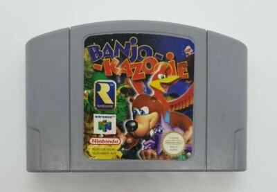 BANJO-KAZOOIE Nintendo 64 Vintage Game Cartridge PAL *CARTRIDGE ONLY* - Image 1 of 2