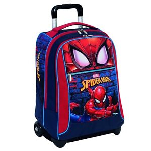 Seven Spiderman Grande Zaino Con Ruote Trolley 36 litri Ragazzi Scuola 