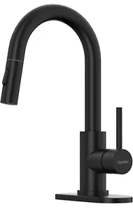 Matte Black RV Kitchen Sink Faucet w/ Pull Down Sprayer Single Handle Mixer Tap - Picture 1 of 8