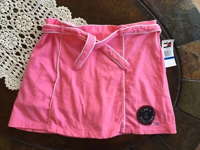 NUEVO Niñas Tommy Hilfiger Rosa Suave Scooter Cinturón Falda/Skort Talla XL Foto 1 de 4