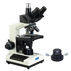 OMAX 40X-2500X Microscopio da laboratorio composto biologico tinoculare campo scuro - Foto 1 di 8
