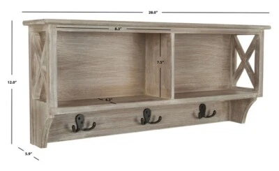 Safavieh FREYA HANGING STRG WALL RACK, Reduced Price 2172733932 HAC5703B - Image 1 of 4