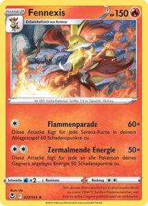 Pokemon Karte - Fennexis 027/195 - Silberne Sturmwinde - Rare - Deutsch - Bild 1 von 1